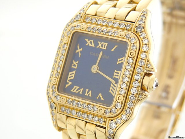 Cartier Panthere "small" 18K Gelbgold mit Brillantbesatz WATCHES 2