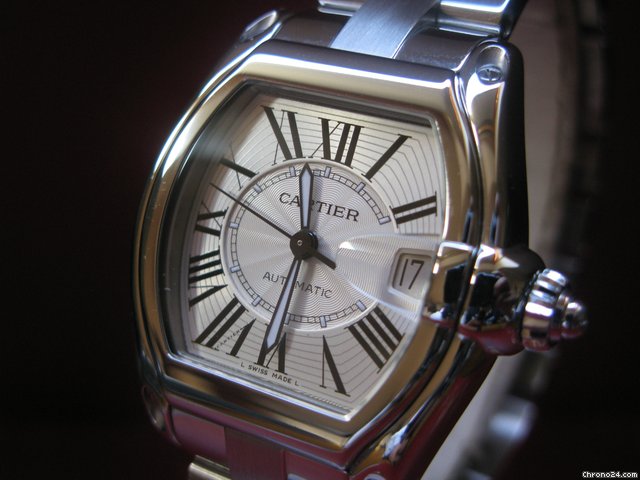 Cartier ROADSTER AUTOMATIQUE GRAND MODELE 2510 + ETUI + FACTURE ENTR WATCHES 2