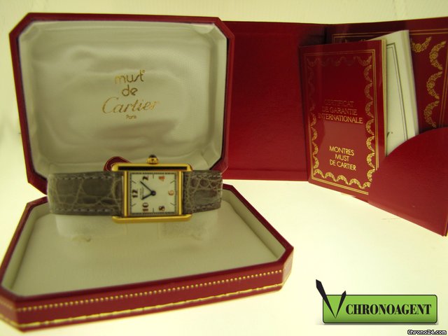 Cartier Must de Cartier Tank lady ref.w1008354 WATCHES 2