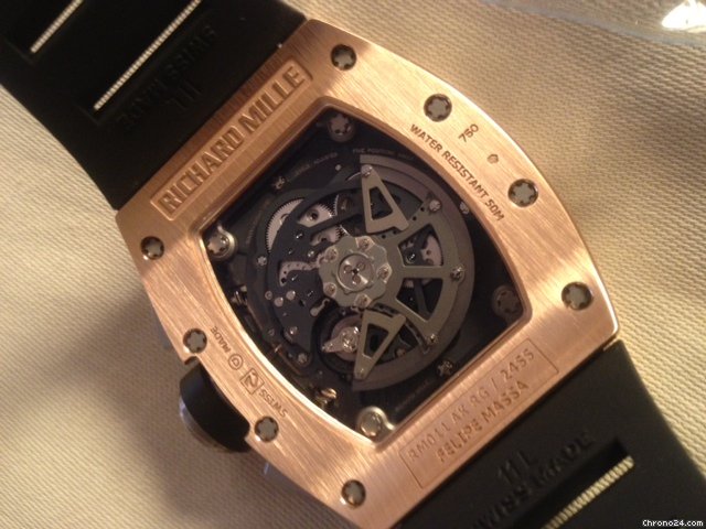 replica Richard Mille 18k Pink Chronograph RM011 WATCHES 1