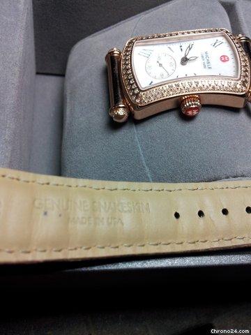 Michele Caber Park Rose Gold MOP Dial 148 Diamond Watch .60tcw WATCHES 2