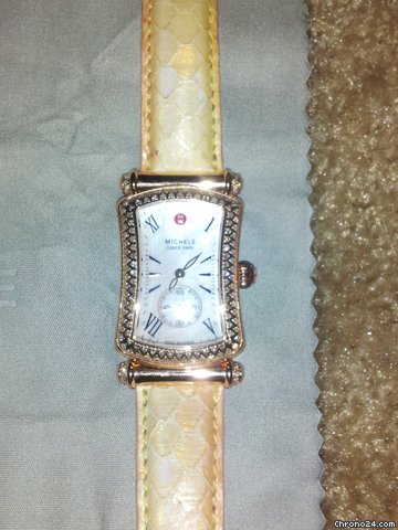 replica Michele Caber Park Rose Gold MOP Dial 148 Diamond Watch .60tcw WATCHES 1