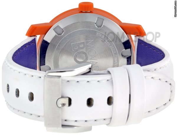 replica Movado Bold White Dial White Leather Strap Ladies Watch 3600007 WATCHES 1