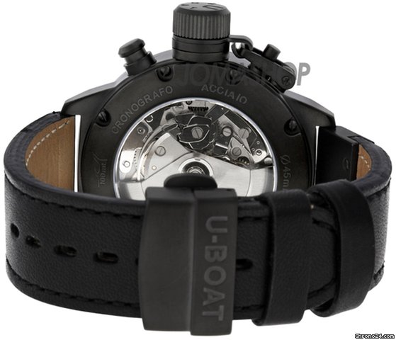 replica U-Boat Classico CAB Black Carbon Fire Dial Automatic Chronograph Mens Watch 2278 WATCHES 1