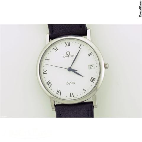 Omega De Ville steel quartz on strap WATCHES 2