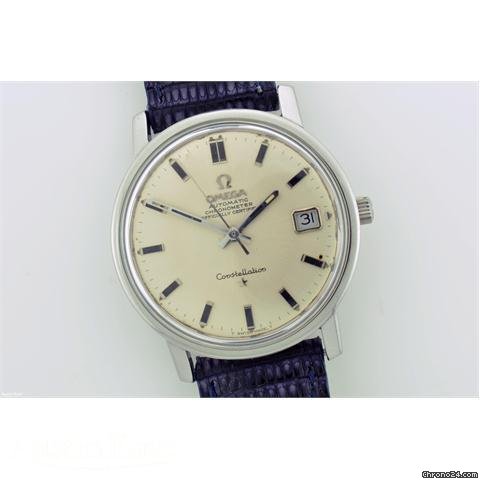 Omega Constellation steel automatic Date on strap WATCHES 2