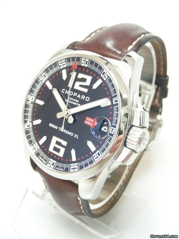 Chopard Mille Miglia Gran Turismo XL steel/acier sur cuir cadran noir/black dial WATCHES 2