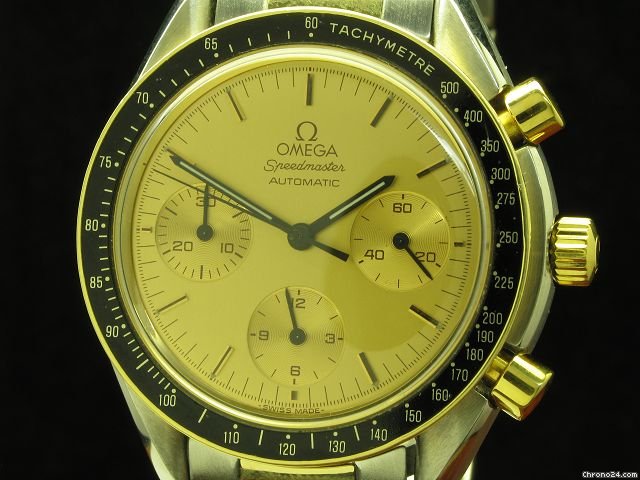 replica Omega Speedmaster 18kt Gold / Edelstahl Automatic Chronograph / Ref 175 0032 WATCHES 1