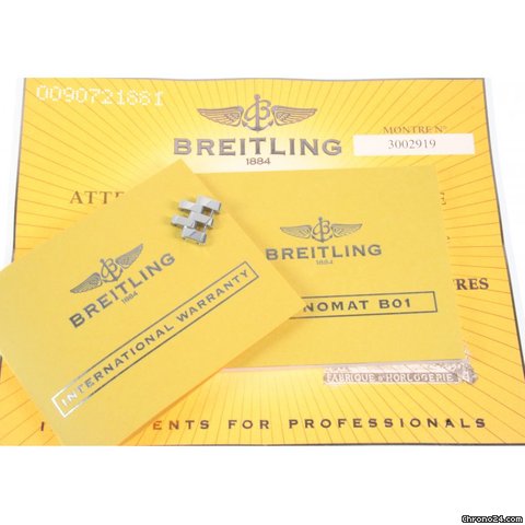 replica Breitling Chronomat B 01 Automatik Edelstahl Pilotarmband Ref. AB0110 WATCHES 1