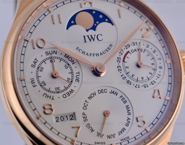 replica IWC Portugieser Perpetual II Red Gold 44.2MM WATCHES 1
