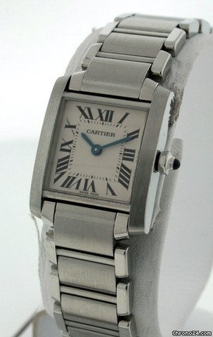 replica Cartier Tank Francaise Ladies W51008Q3 Pre-owned WATCHES 1