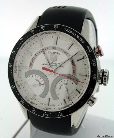 replica TAG Heuer Carrera Caliber S Laptimer CV7A11.FT6012 Pre-owned WATCHES 1