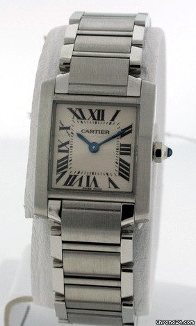 Cartier Tank Francaise Ladies W51008Q3 Pre-owned WATCHES 2