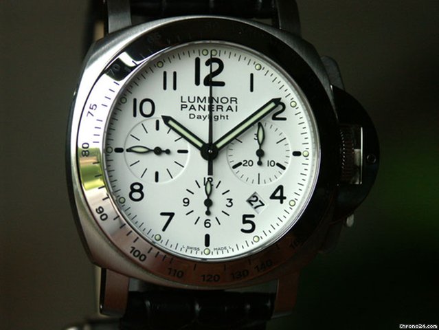 Panerai PAM 188 Luminor Daylight Chronograph White Dial 44 mm WATCHES 2