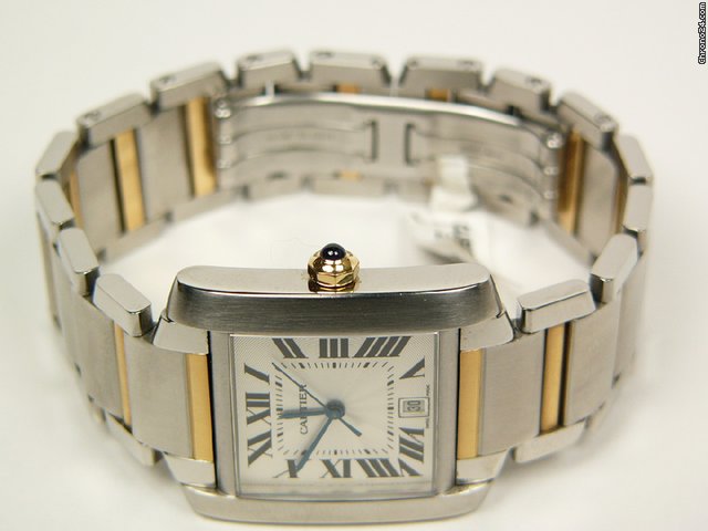 Cartier Tank Francaise steel and gold MOD. 2302 WATCHES 2