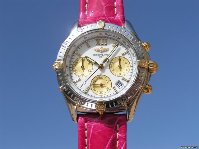 replica Breitling Chrono Jetstream in weisses ZB white dial Stahl/Go WATCHES 1