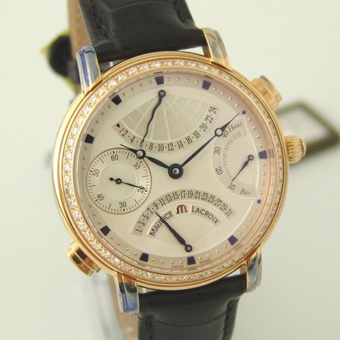 replica Maurice Lacroix Double Retrograde 18 Krt. Gold Sondermodell / Special Modell WATCHES 1 