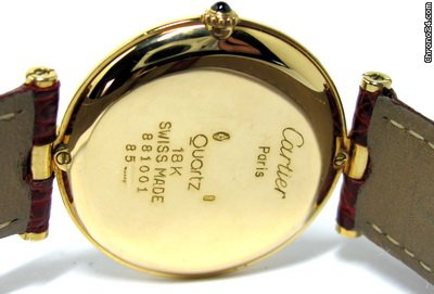 Cartier VENDOME QUARTZ 18 KT GOLD Ref 881001 30MM Lady's WATCHES 2