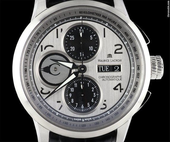 replica Maurice Lacroix Maurice Masterpiece Chronograph SS Mens WATCHES 1