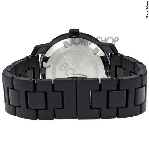 replica Movado Bold Black Dial Crystal Assent Unisex Watch 3600102 WATCHES 1