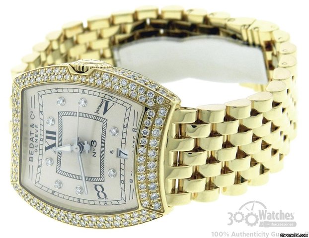 Bedat & Co No 3 Ref 314 18K Yellow Gold Diamond Automatic Date Watch WATCHES 2