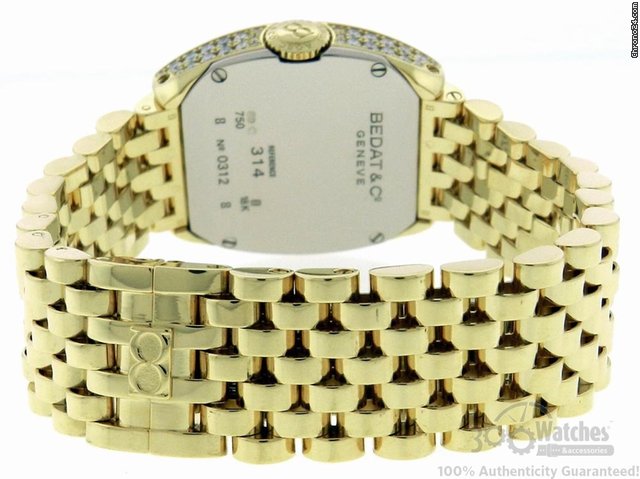 replica Bedat & Co No 3 Ref 314 18K Yellow Gold Diamond Automatic Date Watch WATCHES 1