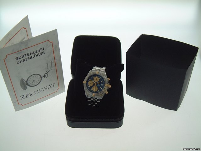 Breitling Crosswind Racing Stahl / Gold mit Pilotband WATCHES 2