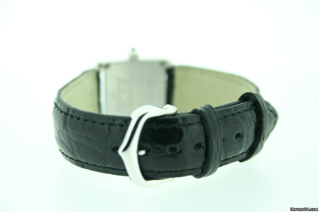 Cartier Tank Francaise 18ct White Gold on Leather WATCHES 2