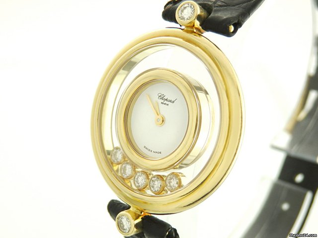 Chopard " Happy Diamonds" 750/18K Gelbgold, 7 Brillanten, NEUE REV. WATCHES 2