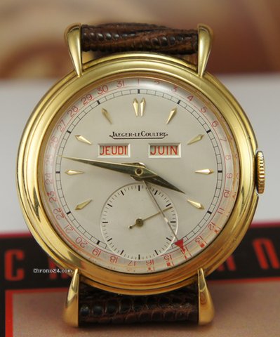 Jaeger-LeCoultre Triple Date 18K rare vintage mint original condition WATCHES 2