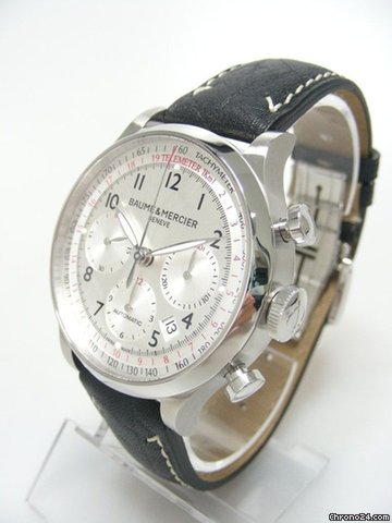 Baume & Mercier Capeland chronographe steel/acier cadran silver dial WATCHES 2