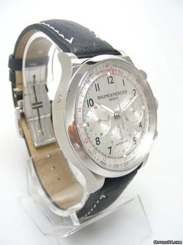 replica Baume & Mercier Capeland chronographe steel/acier cadran silver dial WATCHES 1