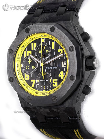 replica Audemars Piguet AP Offshore Bumblebee Chronograph - 44mm Forged Carbon Case - Boxes/Papers 100% Complete & As-New WATCHES 1