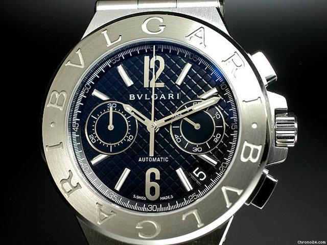 replica Bulgari "Diagono Chronograph Automatic" ungetragen WATCHES 1