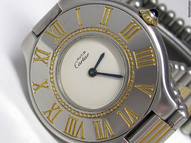 Cartier "must de Cartier 21" STAHL/GOLD WATCHES 2
