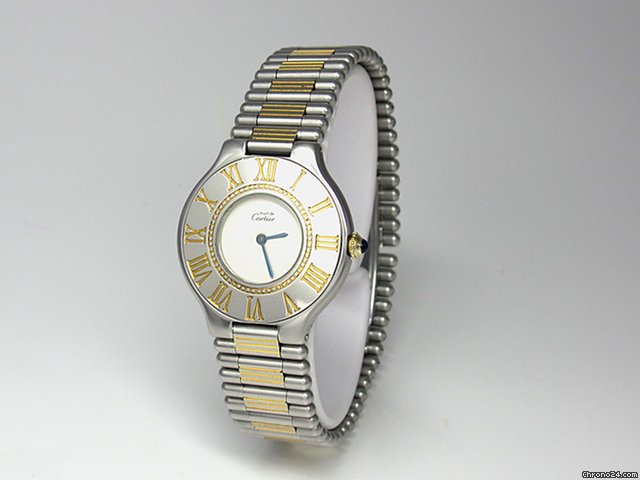replica Cartier "must de Cartier 21" STAHL/GOLD WATCHES 1