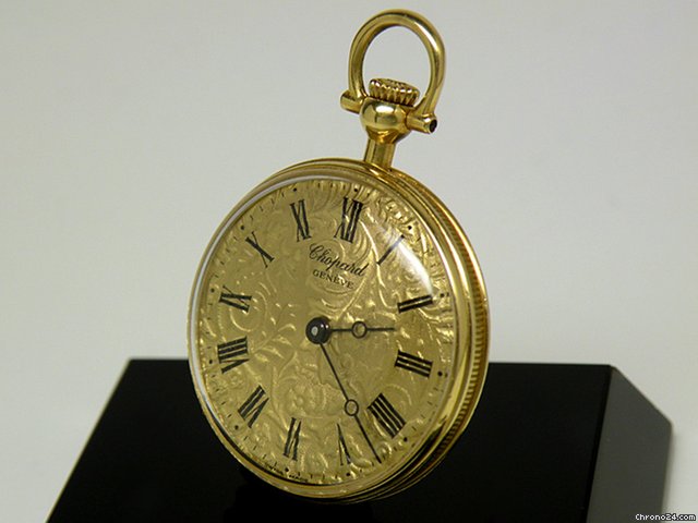 Chopard GENEVE ANH?NGEUHR/TASCHENUHR 750/18K GELBGOLD WATCHES 2