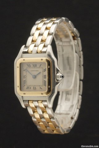 Cartier Pathere in Stahl/Gold (2 Streifen) WATCHES 2
