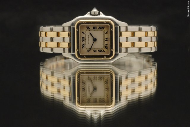 replica Cartier Pathere in Stahl/Gold (2 Streifen) WATCHES 1