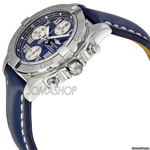 Breitling Chrono Galactic Automatic Chronograph Blue Leather Mens Watch A13358L2/C678 WATCHES 2