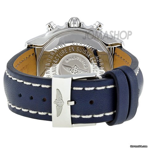 replica Breitling Chrono Galactic Automatic Chronograph Blue Leather Mens Watch A13358L2/C678 WATCHES 1
