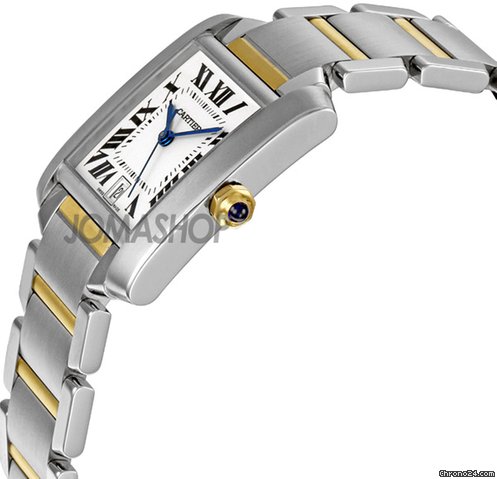 Cartier Tank Francaise 18kt Yellow Gold and Steel Mens Watch W51005Q4 WATCHES 2