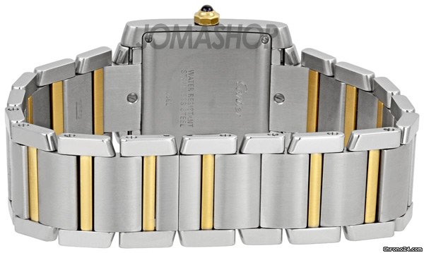 replica Cartier Tank Francaise 18kt Yellow Gold and Steel Mens Watch W51005Q4 WATCHES 1
