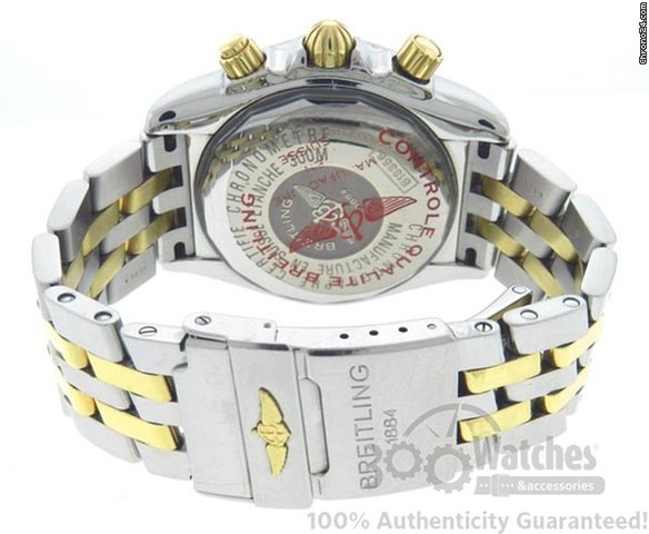 replica Breitling Chronomat Evolution B13356 18K Gold & Steel Chronograph Watch WATCHES 1