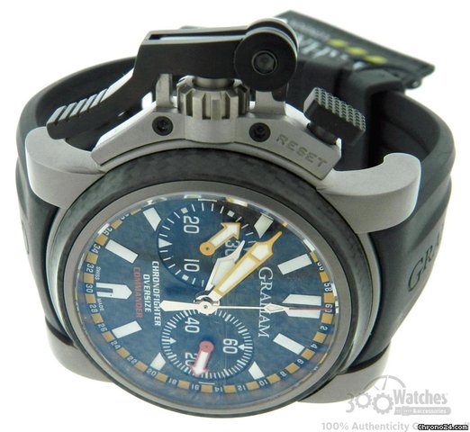 replica Graham Chronofighter Oversize Commander Carbon Fiber Titanium Watch WATCHES 1