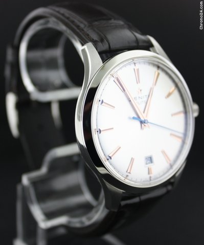 Zenith Elite Captin Central second steel crocodile strap WATCHES 2