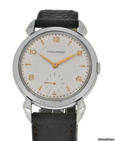 replica Movado Handaufzug Stahl an Lederband WATCHES 1