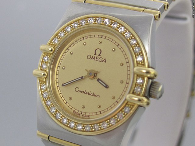 replica Omega "Constellation" Damenuhr - Stahl/Gold - mit Brillantbesatz WATCHES 1