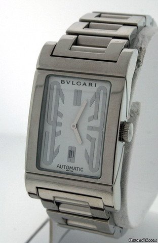 Bulgari Rettangolo Men's RT 45 S Pre-owned WATCHES 2