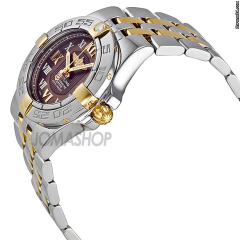 Breitling Galactic 30 Two-Tone Brown Dial Ladies Watch B71340L2-Q562TT WATCHES 2